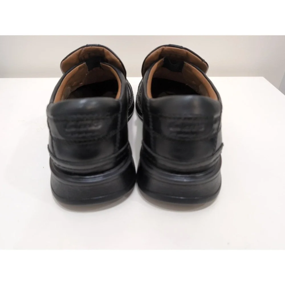 Clarks Collection Men's Escalade Step Loafer Black Leather Shoes 9M US